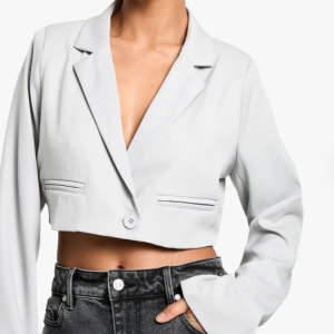 Boohoo Blazer Crop Boxy Petite (Neuf)